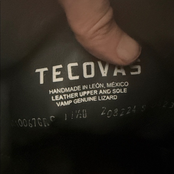 Tecovas Black lizard Leather Boots - Picture 3 of 6